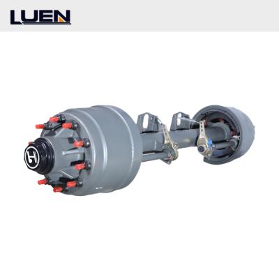 China American Type Used Trailer Truck LUEN Heavy Truck Trailer Parts 13-16T Axle For Semi Trailer for sale