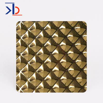 China Decoration Stamped Stainless Steel Plate Stamping Decorative 304 Stainless Steel 3D Wall Panel Sheet for sale