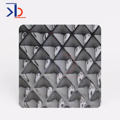 China Decorative 304 Stainless Steel Sheet 3D Wall Panel Sliver Color Stamping Embossing Stainless Steel Sheets for sale