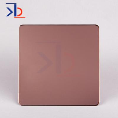 China Decoration Aisi SS Plate 304 Sheets Stainless Steel 4X8 Mirror Finishing Process Sheets Rose Gold Color Sheet for sale