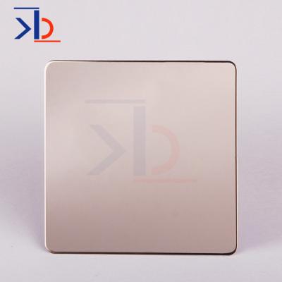 China Decoration 0.5mm Thick Titanium Colored Stainless Steel Sheets 304 Ba Mirror Polished Stainless Steel Sheet for sale