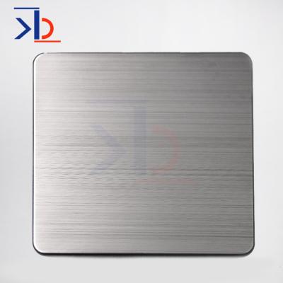 China Decoration Cold Rolled Hairline Finished Metal Decorative Stainless Steel Sheet Brushed 201 304 316 430 SS Electroplate Stainless Steel Sheet 403 for sale