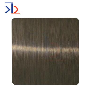 China Decoration Stainless Steel Sheet Plate Specifications Ss400 Dark Copper Clad Bronzed Stainless Steel Sheet for sale