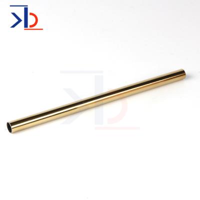 China Thin Decorative 304 Hollow Mirror Finish Stainless Steel Tube SUS316 USA Gold Color Stainless Steel Pipe Price for sale