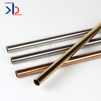 China Wall Decoration 0.3mm Thin Metal 16 Gauge 304 Stainless Steel Weld Pipe 316 Colored Decorative Stainless Steel Pipe Tube for sale