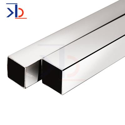 China Decoration 15mm 25mm 30mm Square Rectangular Stainless Steel Tubing Sizes Suppliers Brush Polish 304 Stainless Steel Pipe for sale