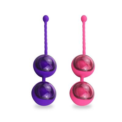 China Luxury Soft Silicone Ball Double Sex Toys Adult Products Kegel Exercise Device for sale