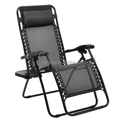 China Modern Weightless Adjustable Lounger Recliner Portable Folding Chair With Headrest for sale