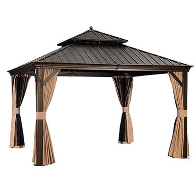 China Modern Outdoor Furniture Durable Outdoor Gazebo Aluminum Alloy Gazebo Protected From The Sun for sale