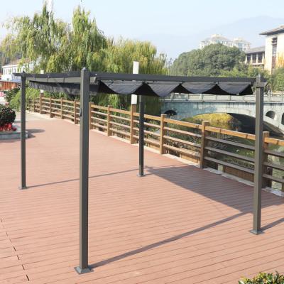 China Outdoor/Garden Retractable Gazebo/Garden Pergola Pergola Grill Yard Patio Gazebo With Sun Shade Canopy for sale