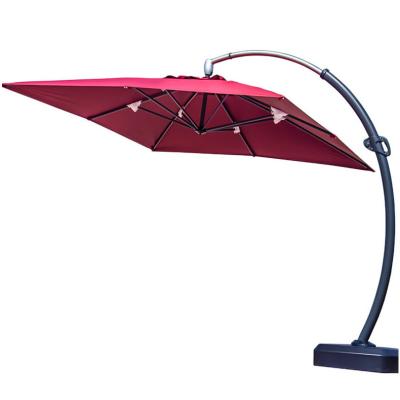 China Large Curved Leisure Modern High Quality Patio Furniture Parasol Garden Umbrella for sale