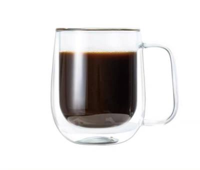 China High Quality Sustainable Double Wall Coffee Cup &Double Wall Stream Glass Mug for sale