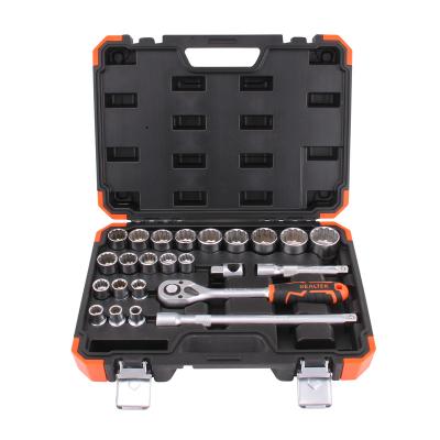 China Realtek Wholesale 1/2in Socket Set Portable And Durable MechanicTool 24PCS Hand Tool for sale