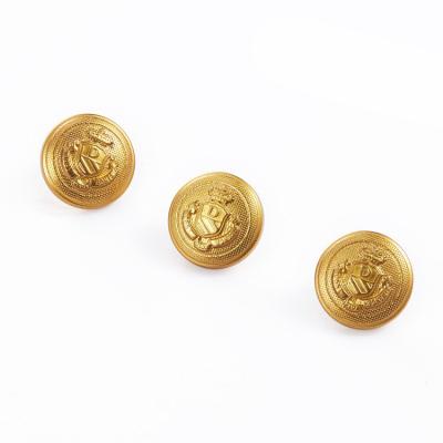 China NIUNIU Custom Made Brass Self Covered Military Uniform Buttons Viable Wholesale Garment Accessories Metal Coat Buttons Eco-Friendly for sale