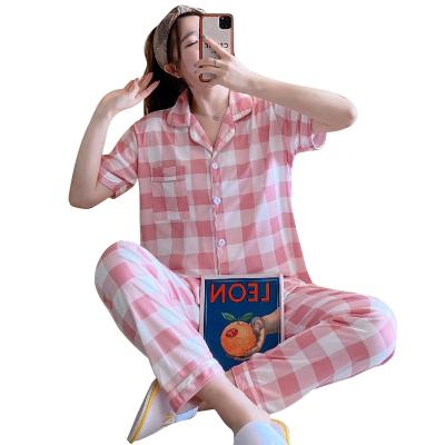 China Factory Supply Women's Milk Cotton Loungewear QUICK DRY Sleepwear Sets Pajamas Home Clothes for sale