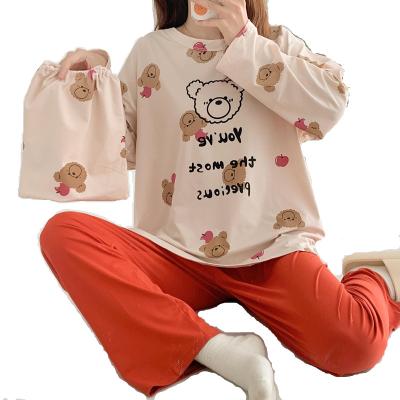 China QUICK DRY Manufacturers Grade Three Piece Milk Silk Pajamas Long Sleeve Women's Sleepwear Home Wear Suit for sale