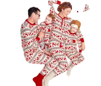 China New Design Milk Cotton Family Christmas Pajamas Adults Parents and Kids and Baby QUICK DRY Sleepwear for sale