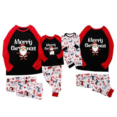 China 2021 New Design Christmas Family Women's QUICK DRY Pajamas Women's Sleepwear and Men's and Children's Home Use for sale