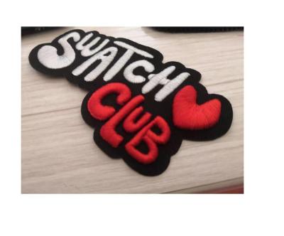 China Custom 3D 3D Embroidery Patch For Clothing Jacket Hats for sale