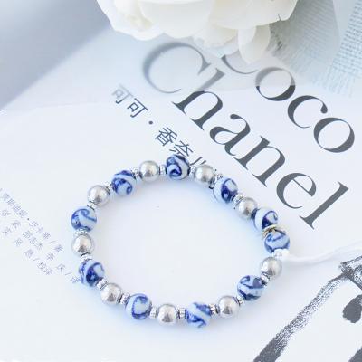 China CLASSIC exquisite jewelry beads bracelets slap for kids for young lady ceramic natural jewelry ethnic accessories for children's day for sale