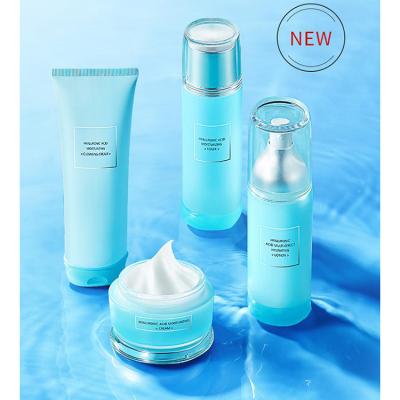 China OEM Vegan Face Care Serum Kit Korean Skin Care, Organic Acne Skin Care Hydration Set 4pcs, Korean Private Label Skin Care Set 2021 for sale