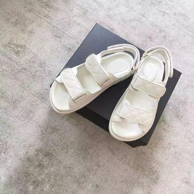 China New arrivals EVERGREEN women's sandals comfortable fashion 2021 summer stretching flat beach sandals for ladies for sale