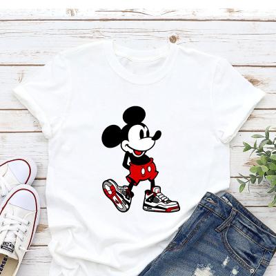 China Wholesale QUICK DRY Women's Summer Tops Simple Short T-Shirts Sneakers Shape Women's Graphic Tees for sale