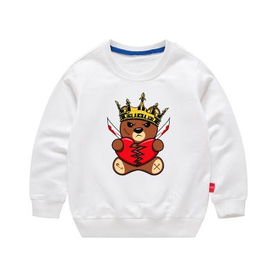 China Arrivals Teddy Bear Print Graphic Cute Pique Hoodies For Kids 100% Cotton Superdry Original And Vintage Anti-wrinkle 2021New Customized for sale