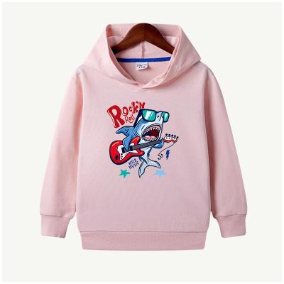 China High Quality Anti-Wrinkle Kawaii Graphic 100% Cotton Hoodies Cute Wild Music Shark Personalized Hoodies Personalized Hoodies for sale