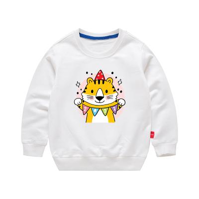 China 2022 high quality Anti-wrinkle graphic and tiger face new year cute kid's shirt Hoodies 100% cotton personalized Hoodies for sale