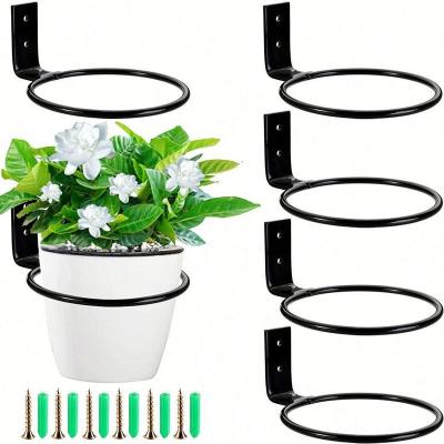 China Idyllic Trapezoidal Multi-Layer Trapezoidal Balcony Rack Wrought Iron Living Room Flower Pot Indoor Outdoor Home Floor-Standing Shelf for sale