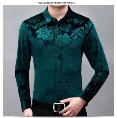 China New Men's Breathable Blouses Shirts For Men Long Sleeve Cotton Breathable Men's Slim Dress Shirt 474437 for sale