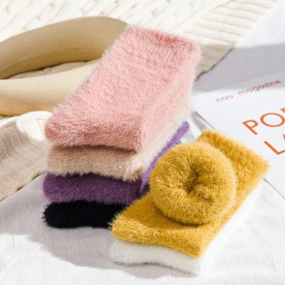 China Floor Socks Girl Slouch Tube Solid Color QUICK DRY Thickened Warm Warm Sock For Women Ladies Crew Socks for sale