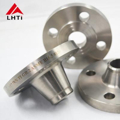 China DIN 2632 PN 10 Titanium Weld Neck Flange Raised Face Gr1 Gr2 Gr5 WN Flange in Chemical / Oil / Gas Industry for sale