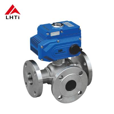 China Electric Three Way Ball Valve ASME B16.34 Titanium 2 Ball Valve TA1 Gr1 PN 16 Marine Engineering for sale