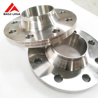 China Titanium Alloy Weld Neck Flange EN1092-1 , Titanium Gr 2 Flanges WNRF UNS R50400 for sale