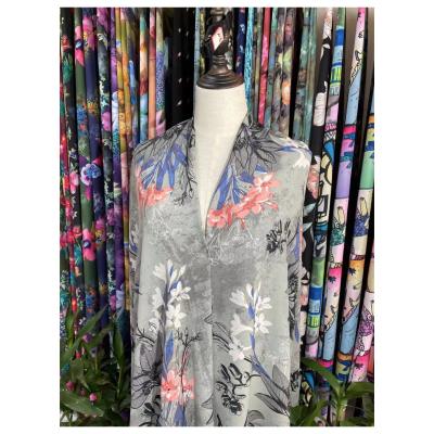 China High Quality Breathable Natural Floral Unique Design Polyester Digital Printed Fabric for sale