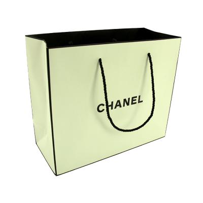 China Large Logo Luxury Packaging Promotional Recyclable Recyclable Custom Eco Friendly Gift Shopping White Paper Bags for sale