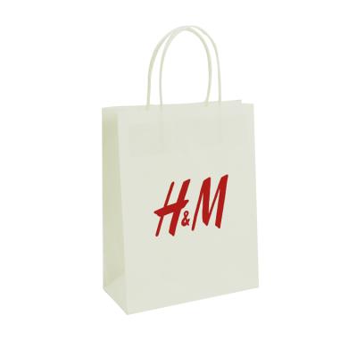 China Recyclable Recyclable Paper Bag Manufacturers In China Wholesale Customize Brand White Biodegradable Kraft Paper Bag for sale