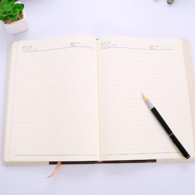 China Custom Leather Hardcover Notebook Daily Planner Diary Planner School Supplies Hardcover Notebook Daily Notebook for sale