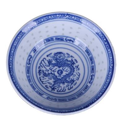 China Jingdezhen Adult Disposable Household Porcelain Bowl Nostalgic Traditional Vegetable Bowl Blue And White Set for sale