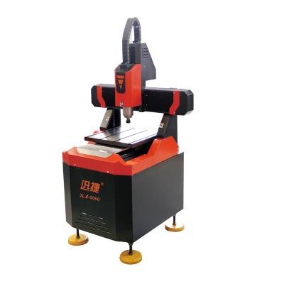 China Advertising Company Iron Casting Body 60*60cm Metal Engraving Milling Mini CNC Router Machine For Aluminum Brass Metal for sale