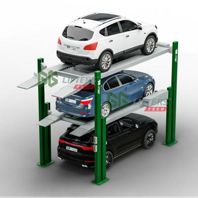 China Triple Stacker 5400KG Parking Stacker Post Car Stacker Lift / 4 Parking Equipment for sale