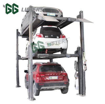 China Factory Price SUV Post Stacker Triple 3 Triple 4 Level Hydraulic Lift 5400KG for sale