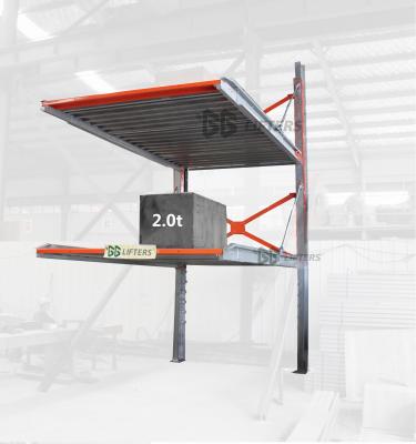 China 4 Post Underground Hydraulic Underground Mine Cantilever Parking Lift 5000x1850x1750mm for sale