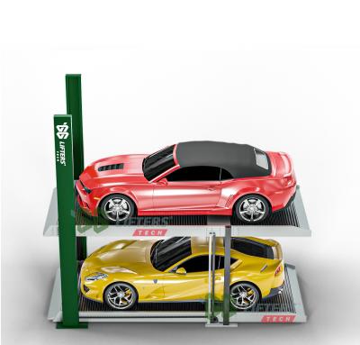 China Electric Hydraulic Level Parking Car 2 Column Lift 2000KG/Per Elevator Underground for sale