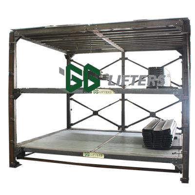 China CE Certified DOUBLE WIDTH UPS Double / Triple Hydraulic Concealed Lifts For 4 Cars 5700x1850x1550mm for sale