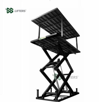 China Hydraulic Lift Park System 2 Levels Car Park Scissor High Vertical Type 5000 Kg / 10000kg for sale