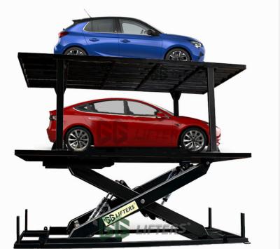 China 5000 Kg Capacity Subway Hydraulic Scissor Lift Platform For Car Parking 5000 Kg / 10000kg for sale