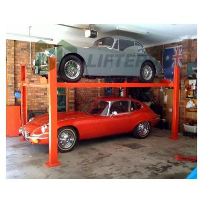 China Best price 3T four post car parking lift (column tube) double post car parking lift popular automatic four post car parking lift for sale